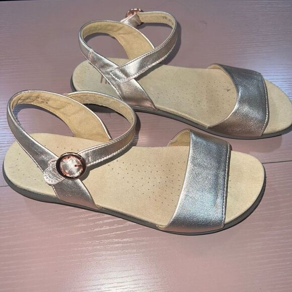 Hotter Women's Tropic Sling Back Sandals Rose Gold - Picture 1 of 5